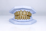 Honeycomb-Set Diamond Grillz VVS Clarity