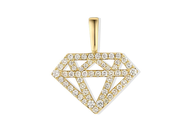 Diamond Charm with Natural Diamonds