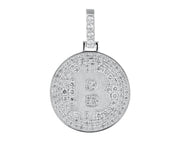 Bitcoin Charm with Natural Diamonds