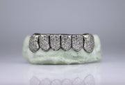 Honeycomb-Set Diamond Grillz SI Clarity