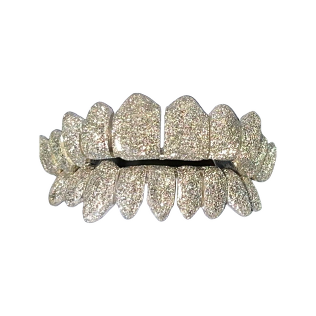 Custom Diamond Dust Gold Grillz