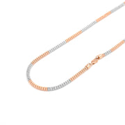 3mm 10KT Two-Tone Ice Gold Chain