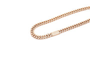 10mm Rose Gold Diamond Cuban