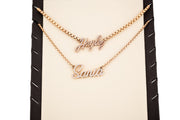 14KT Custom Diamond Name Plate